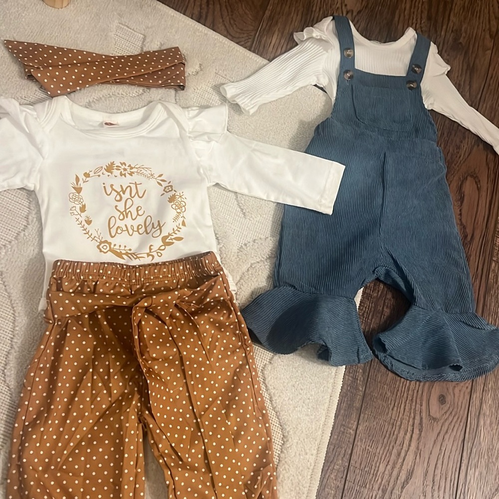 3-6 month Baby Girl outfit bundle